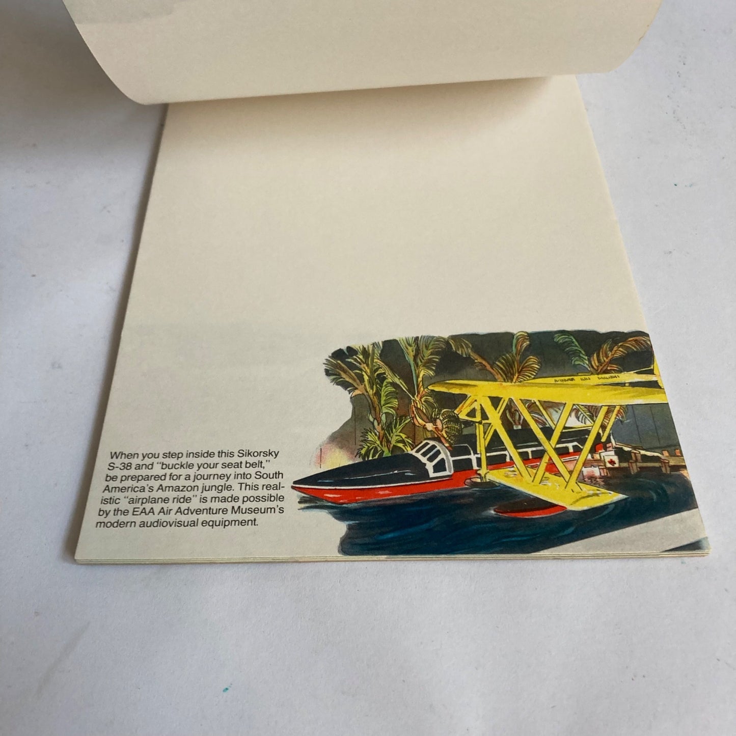 Vintage EAA's Air Adventure Museum Oshkosh, WI Notepad UNSUSED! Vagabond