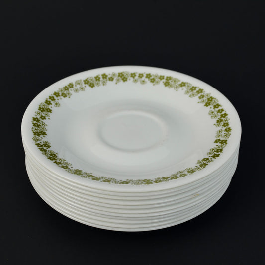 Corelle Crazy Daisy Saucers Lot of 11 Vintage