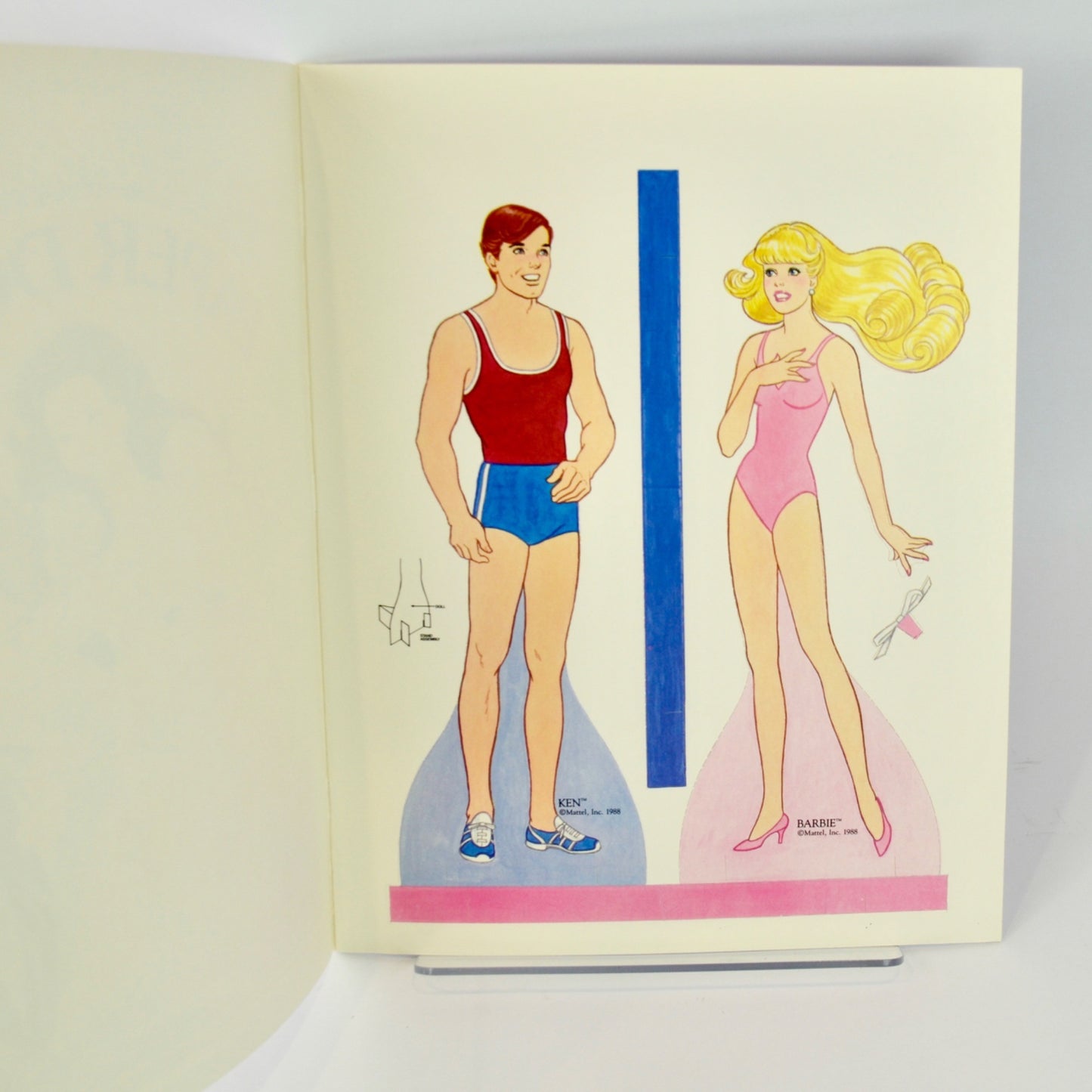 Golden Barbie Paper Doll Perfume Pretty 1500 1988 UNCUT