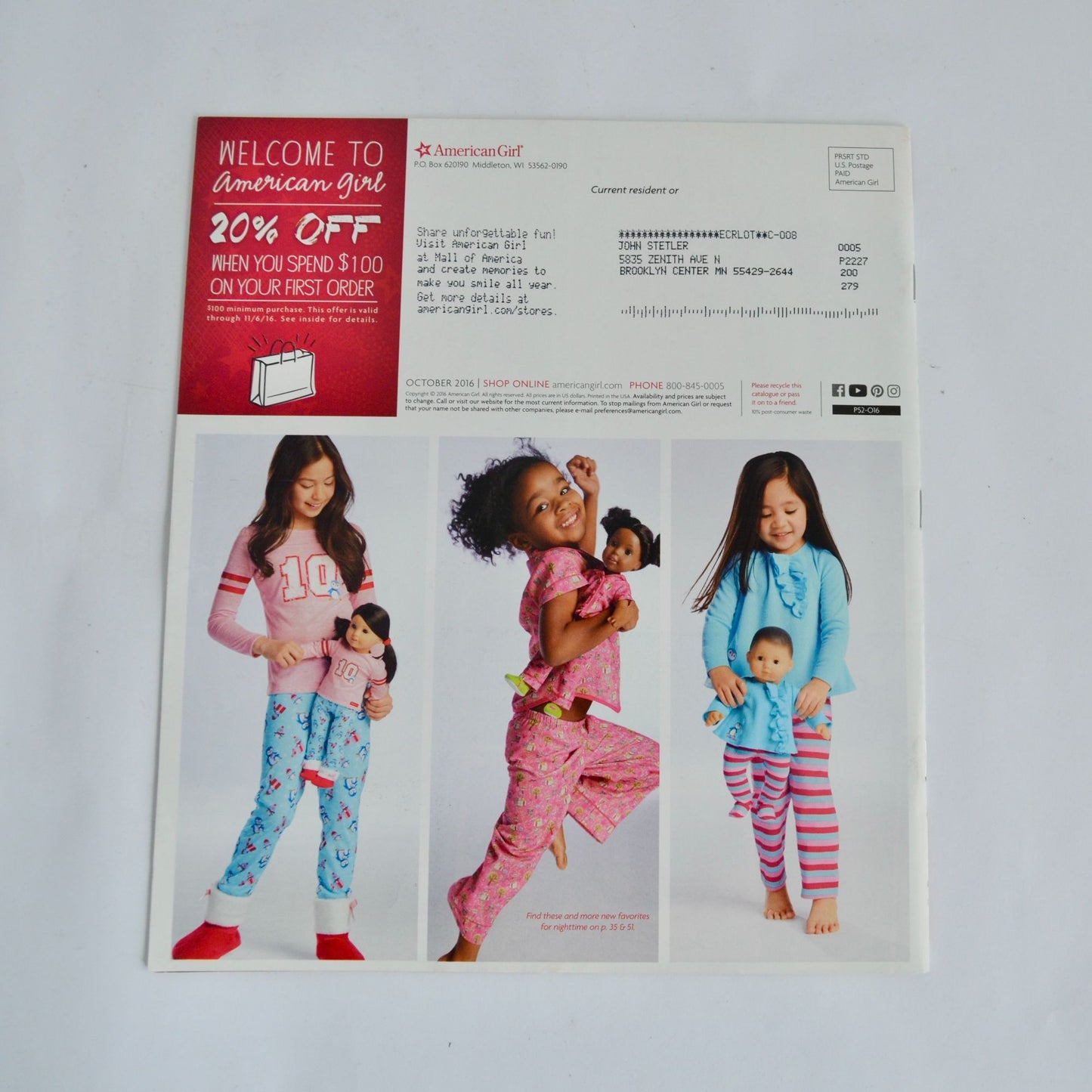 American Girl Catalog October 2016