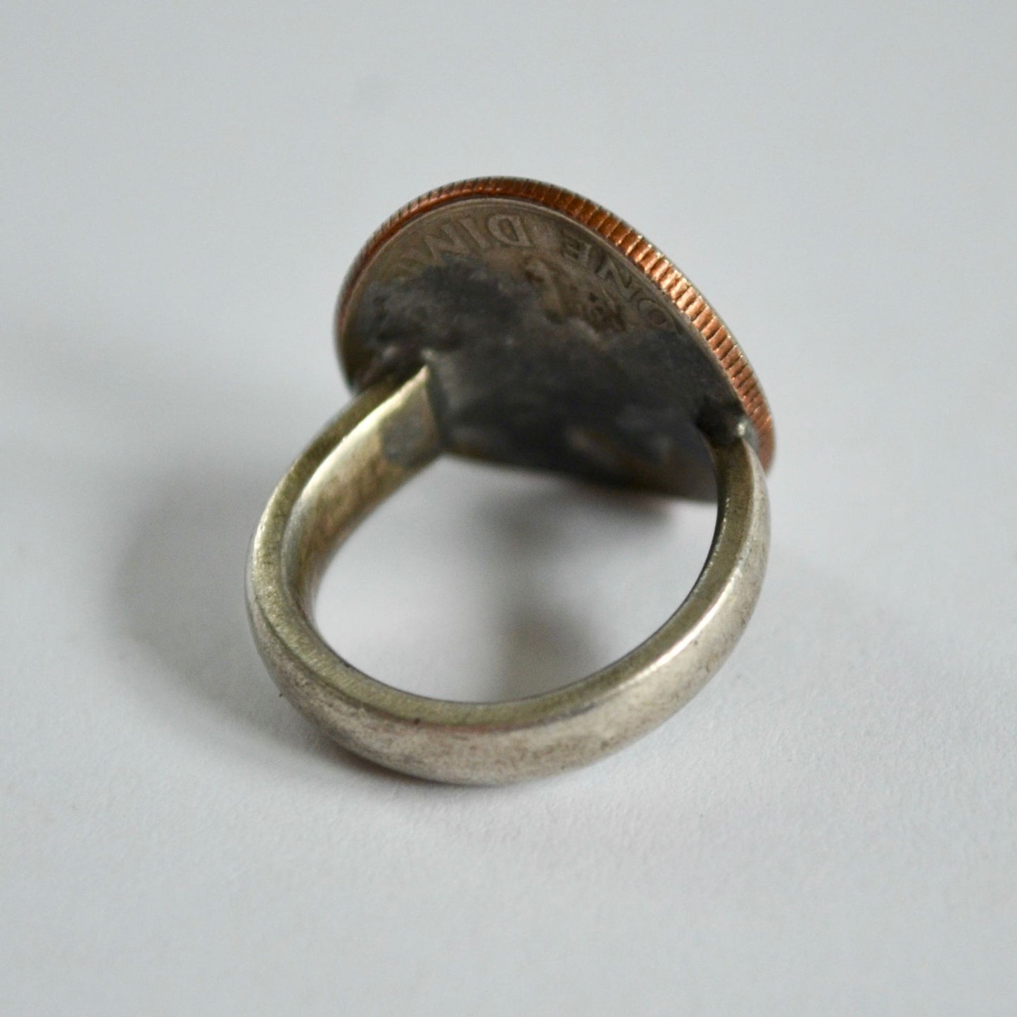 1965 US Dime Ring Vintage Size 3.5