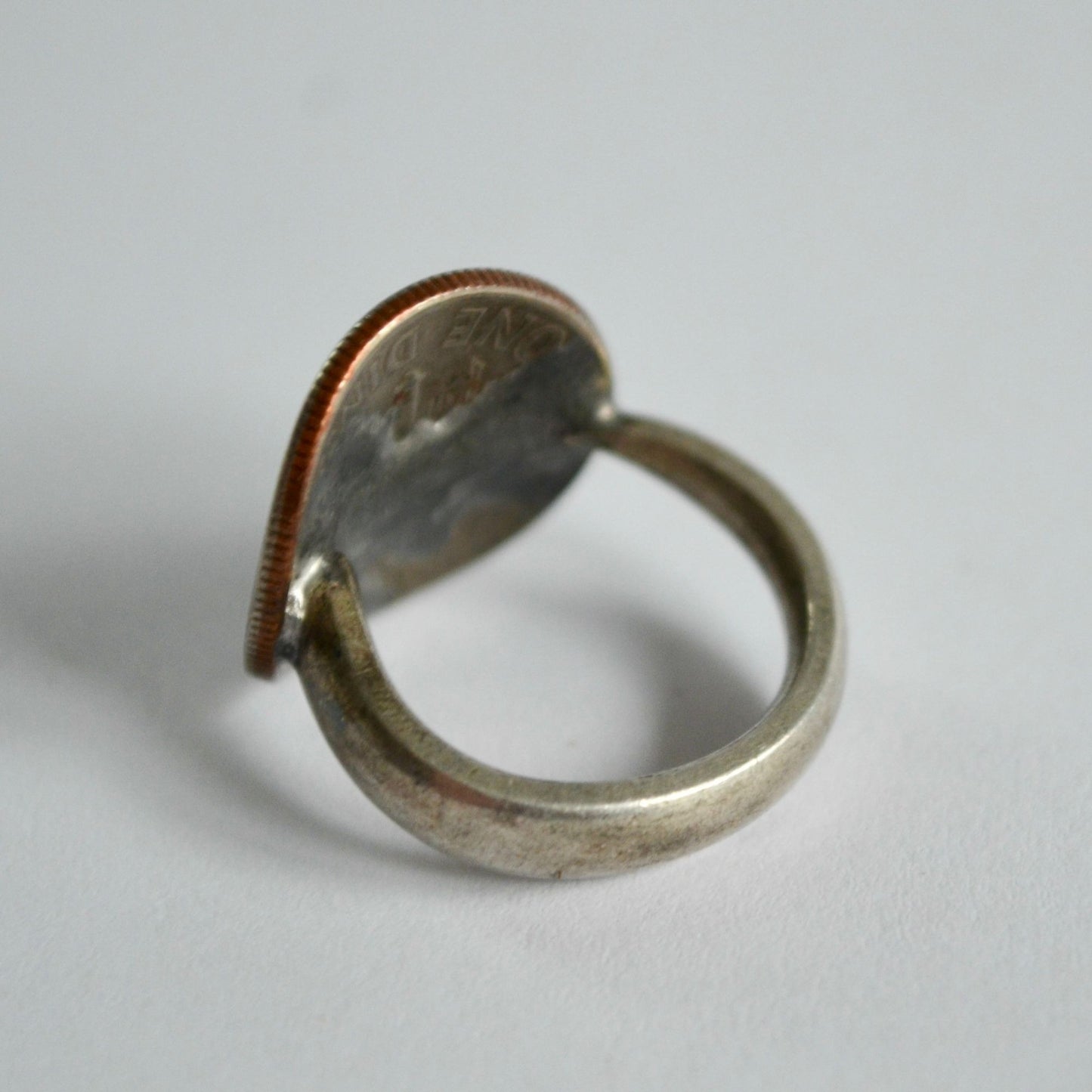 1965 US Dime Ring Vintage Size 3.5
