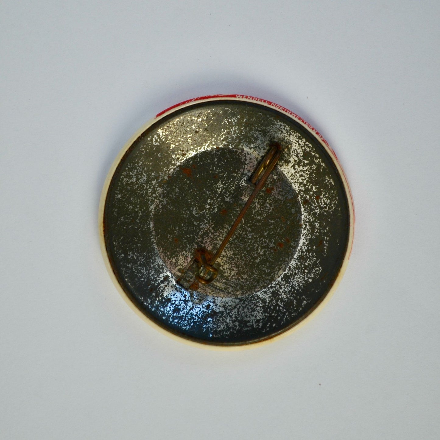 1959 Roll Over the Bears Ellendale vs. Janesville Football Pin Vintage High School Button