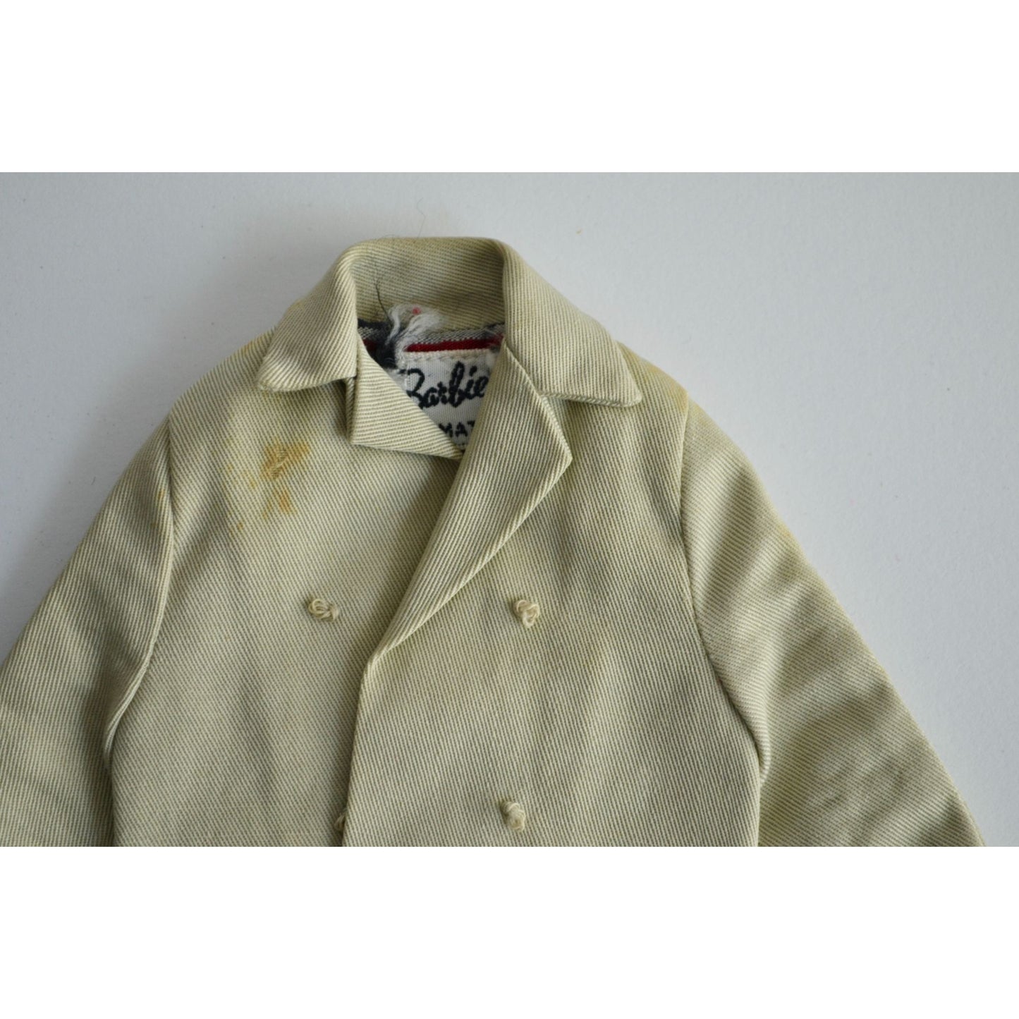 Mattel Barbie Car Coat #985 Tan Vintage