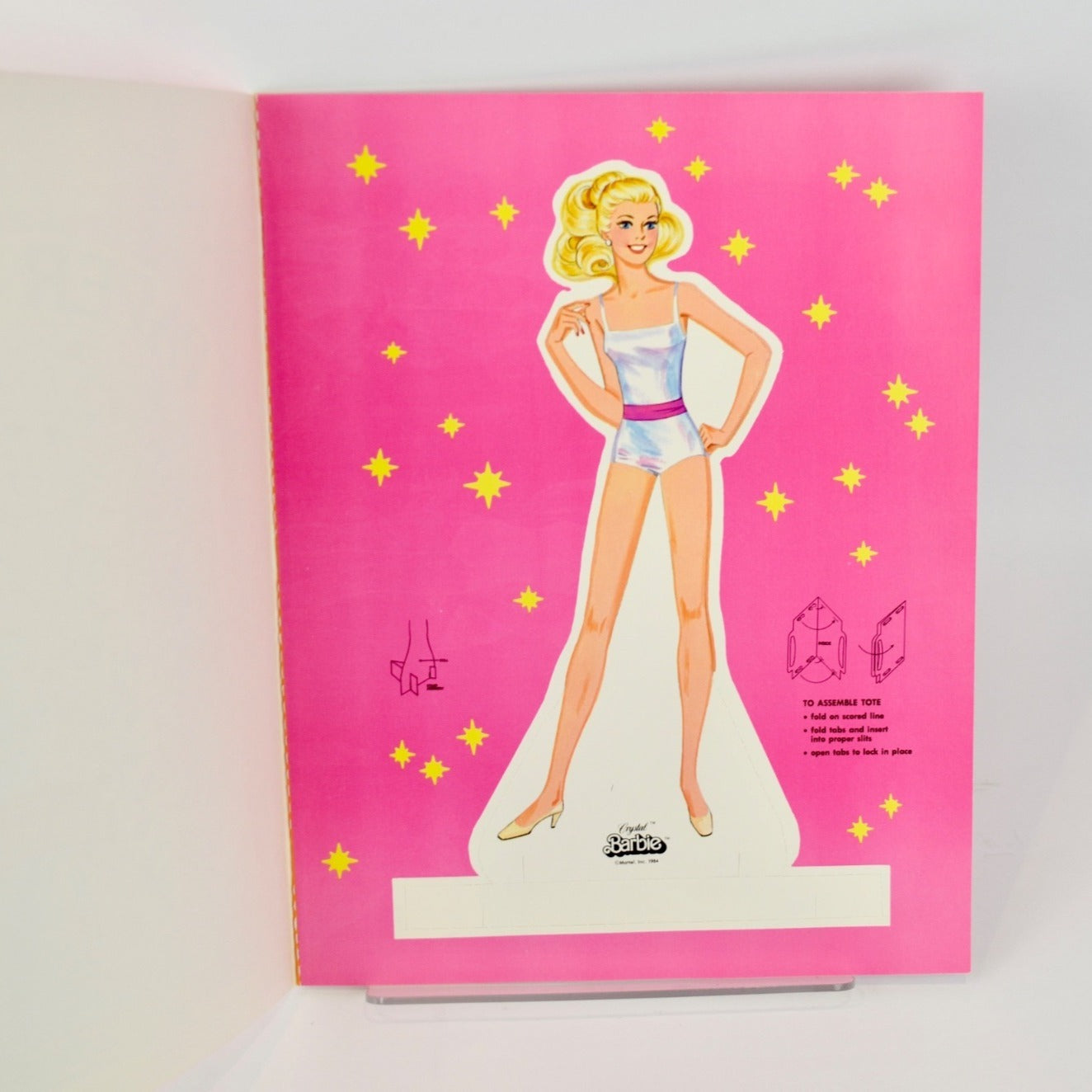 Golden Crystal Barbie Paper Doll 1983-46 Uncut 1984