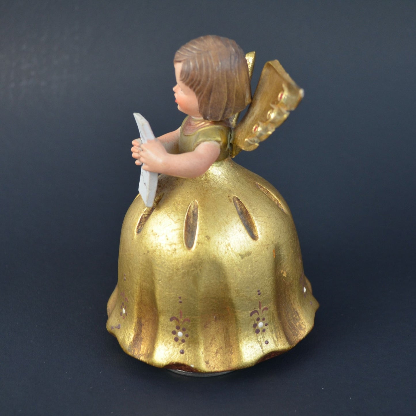 Anri Reuge Ava Maria Music Box Rotating Angel Figurine *Wings Repaired