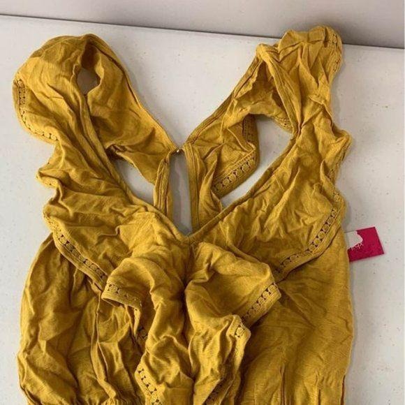 NEW Xhilaration Yellow Jumpsuit Size Small