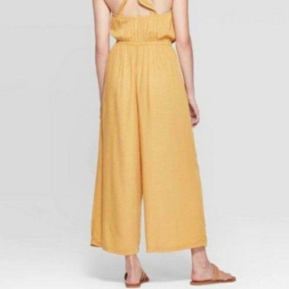 NEW Xhilaration Yellow Jumpsuit Size Small