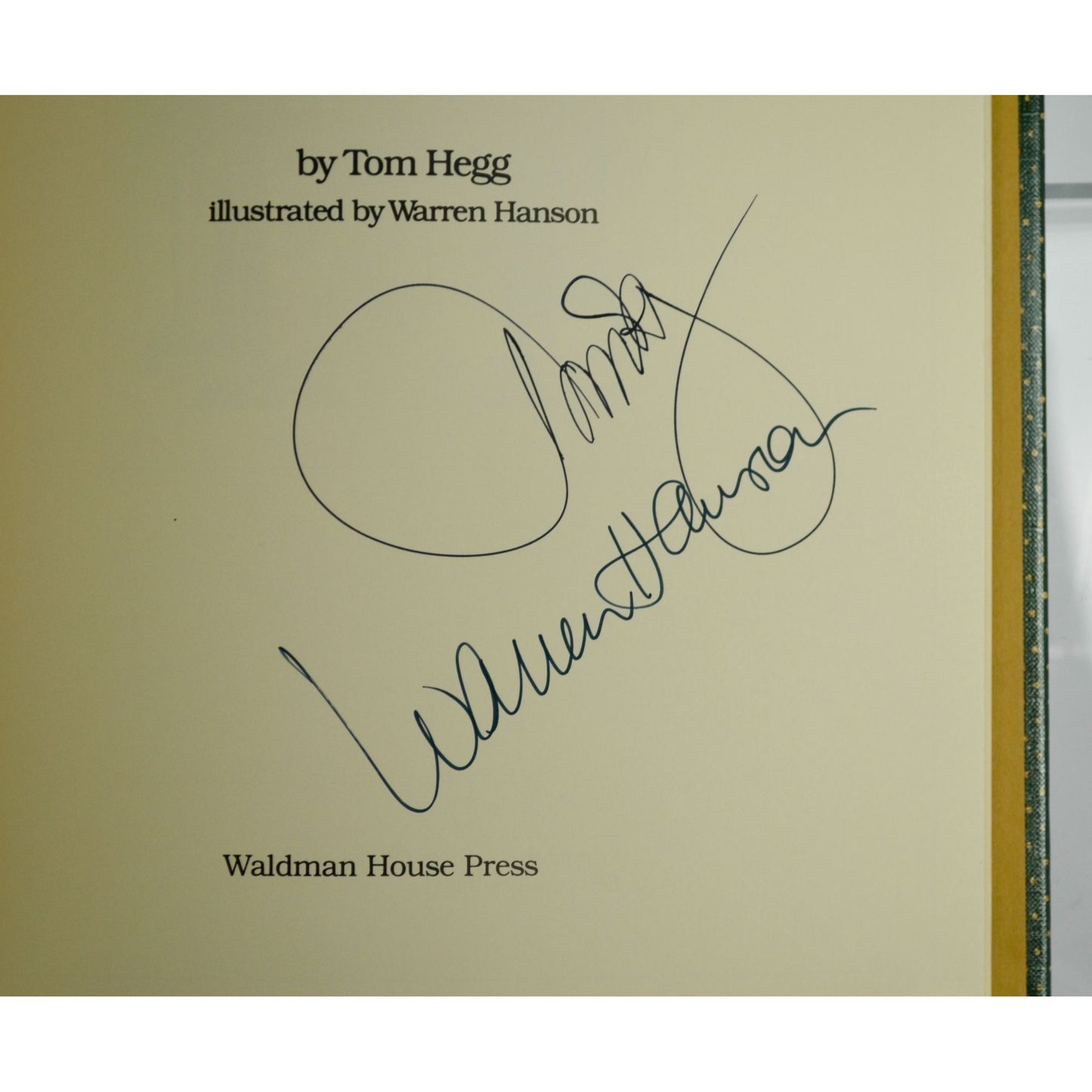 A Cup of Christmas Tea by Tom Hegg 1982 Hardcover Signed Autographed Edition