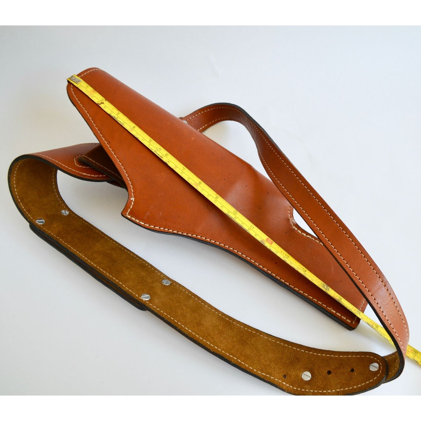 Vintage Leather Shoulder Holster Scabbard Ammo Ammunition Pouch Western