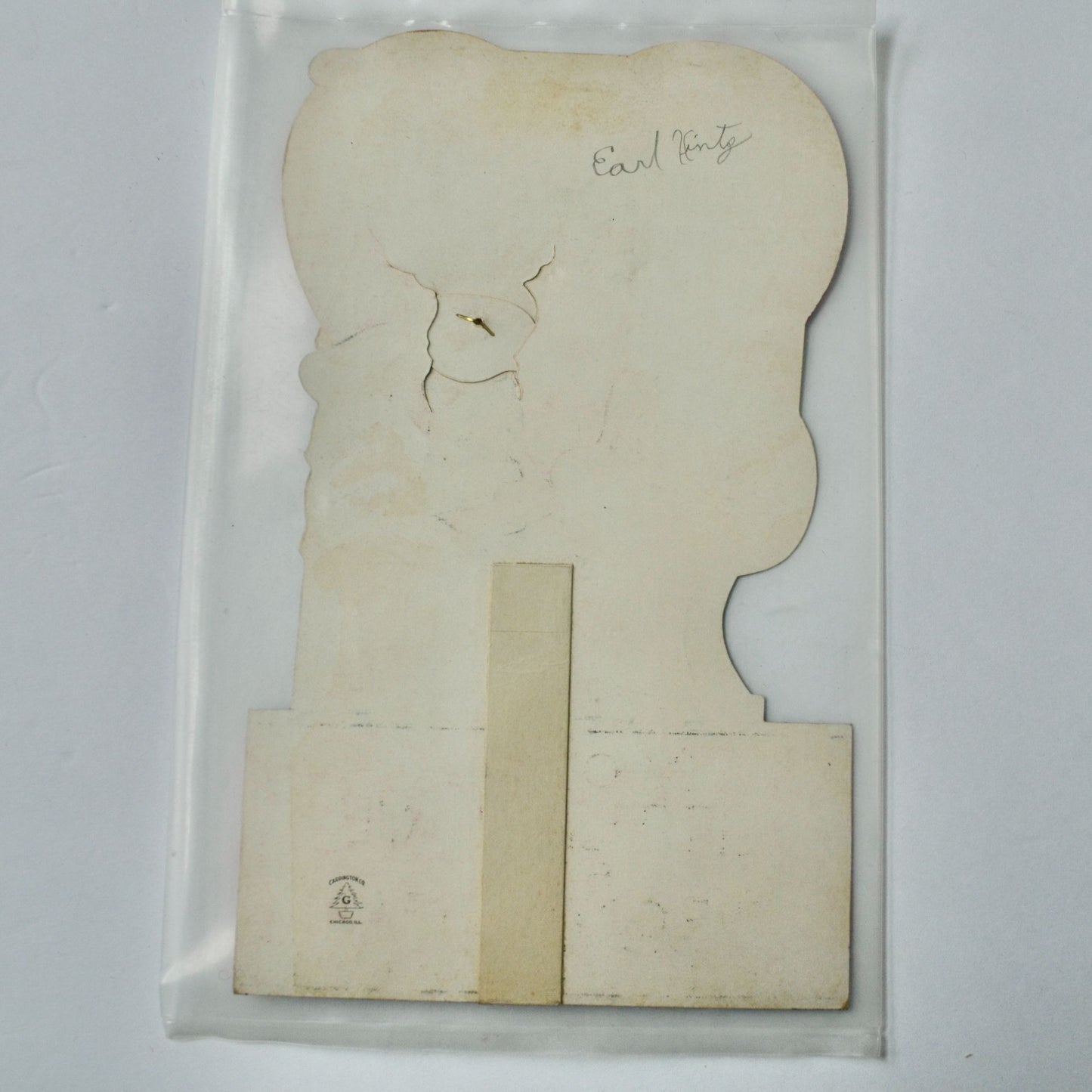 Vintage Valentine Card I'm Only a Little Shaver Large Card