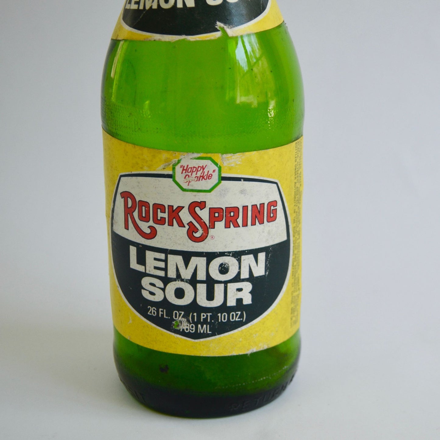 Vintage Rock Spring Lemon Sour "Happy Sparkle" 26 oz Glass Bottle