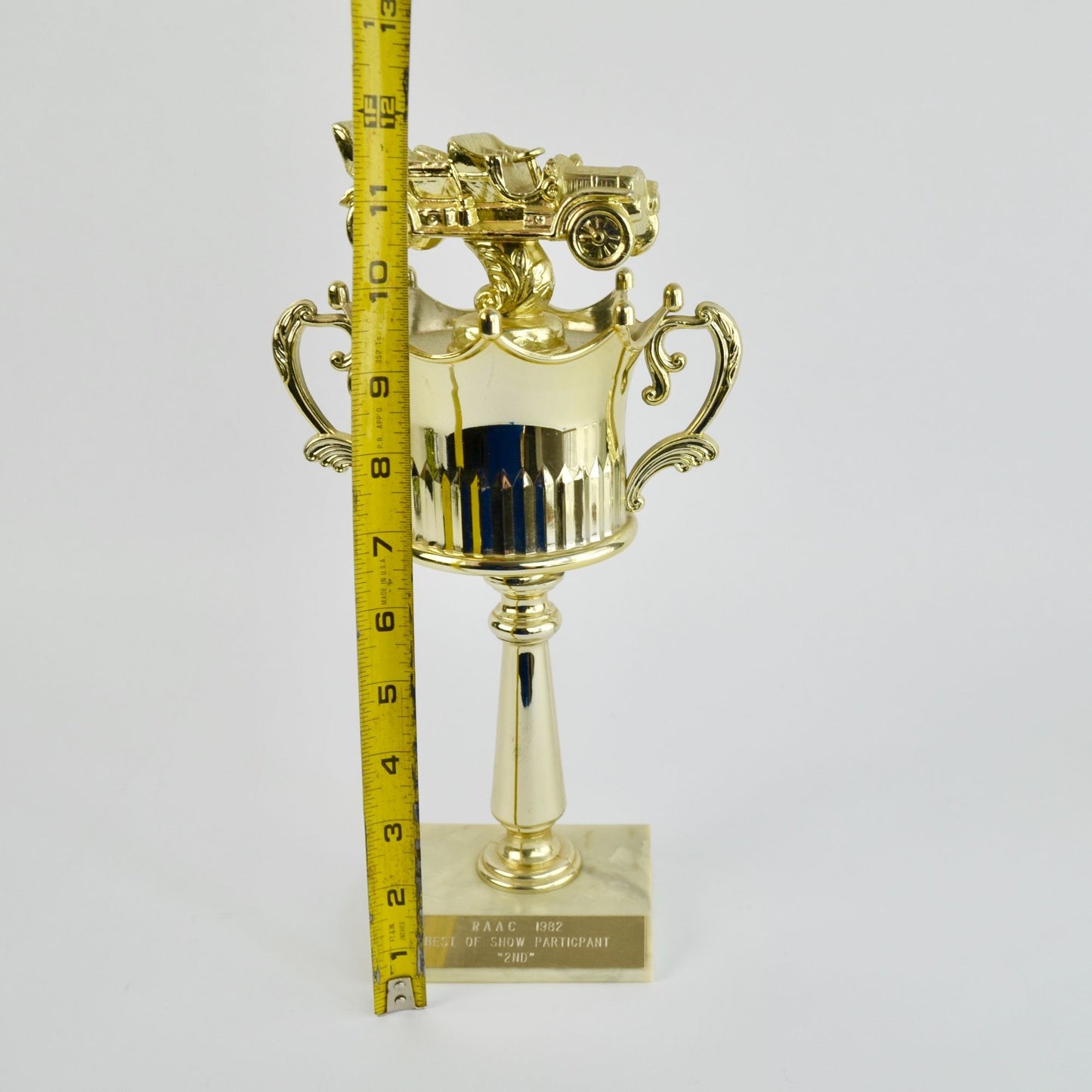 Vintage Car Trophy Metal Topper 1982 Best of Show "2nd"