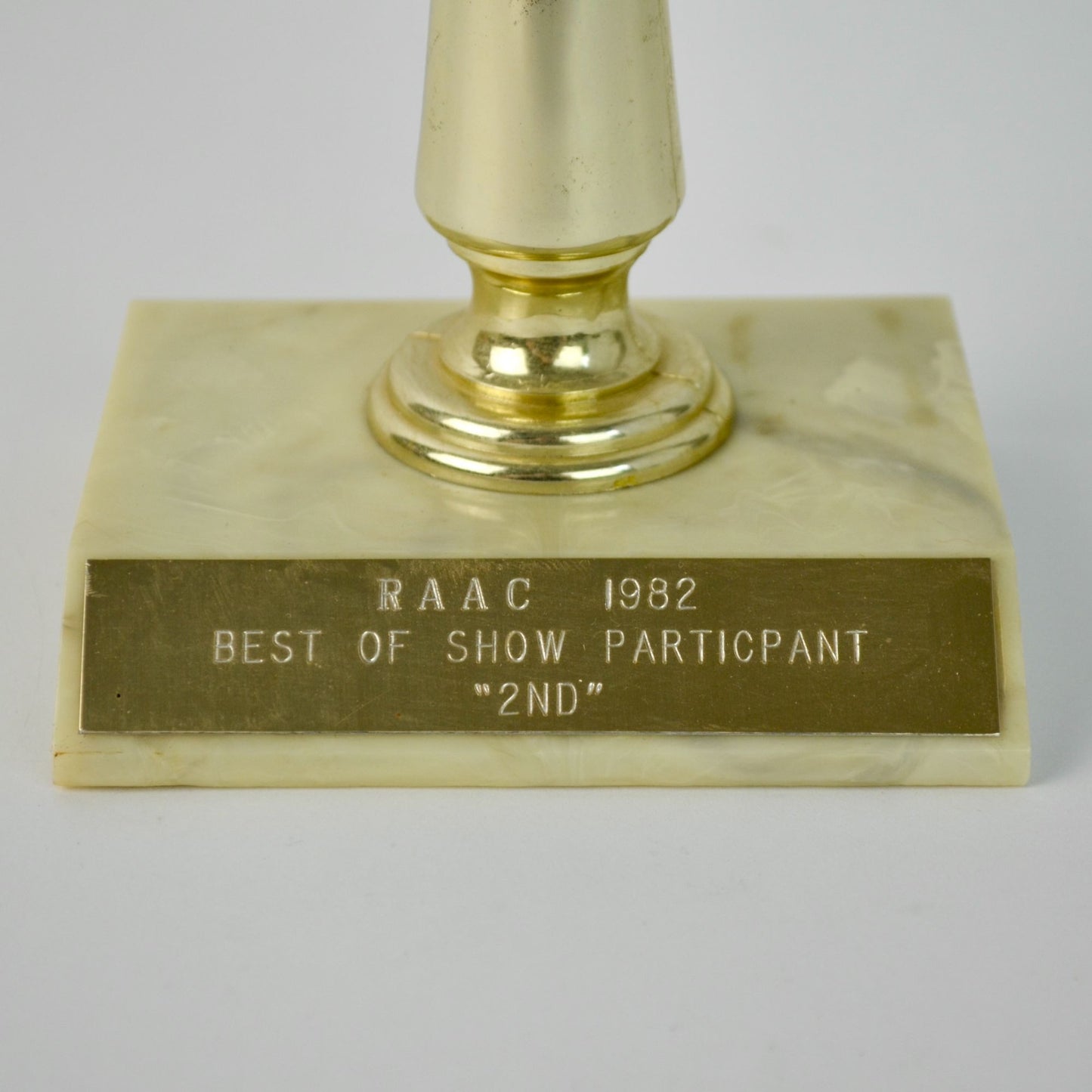 Vintage Car Trophy Metal Topper 1982 Best of Show "2nd"
