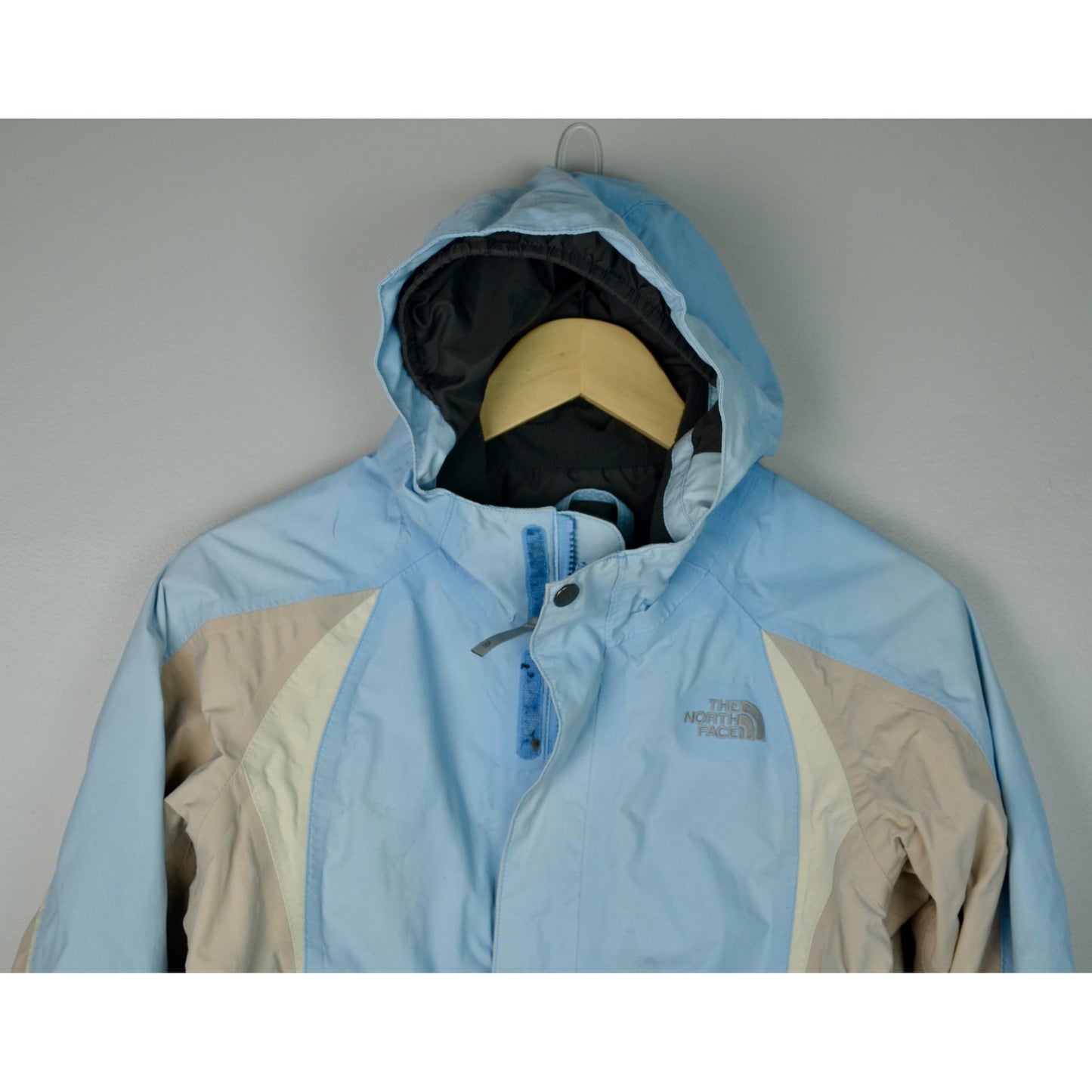 The North Face Hyvent Raincoat Girls Large Blue Gray