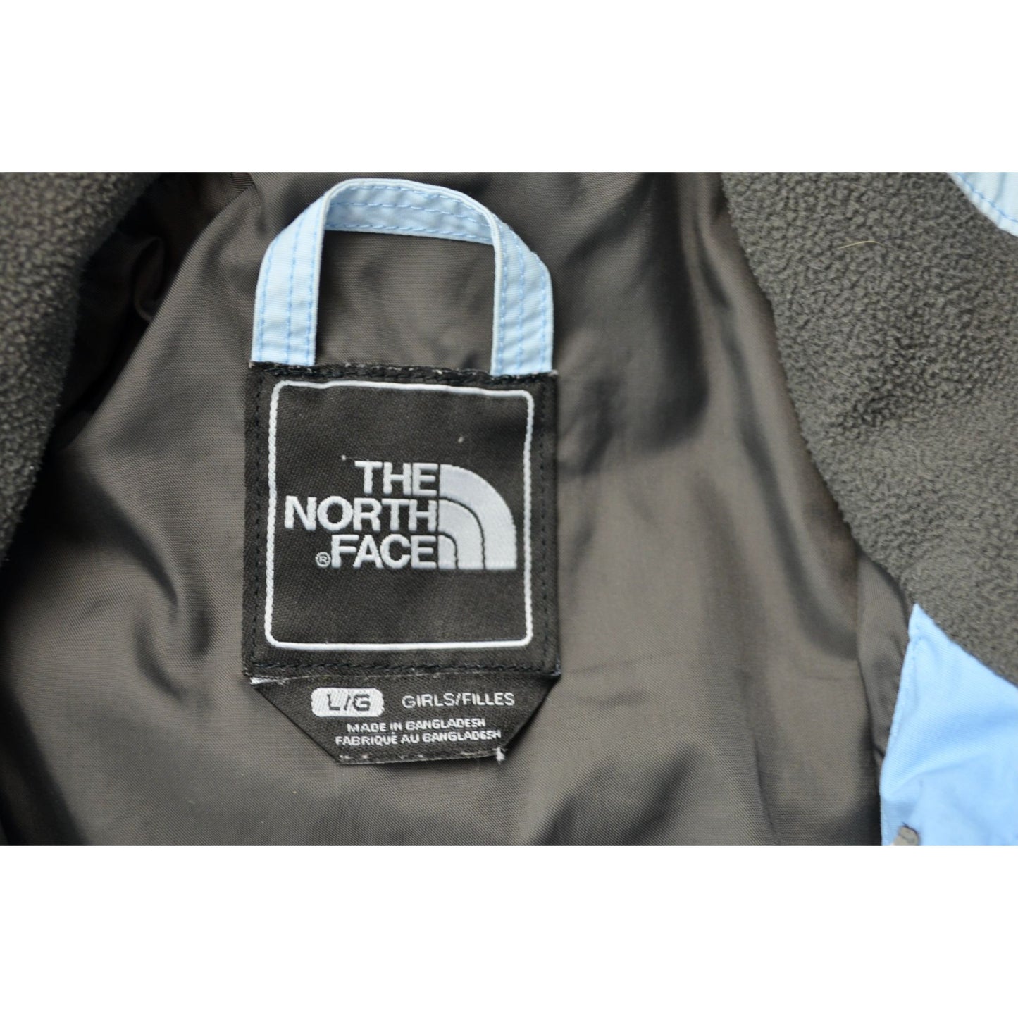 The North Face Hyvent Raincoat Girls Large Blue Gray