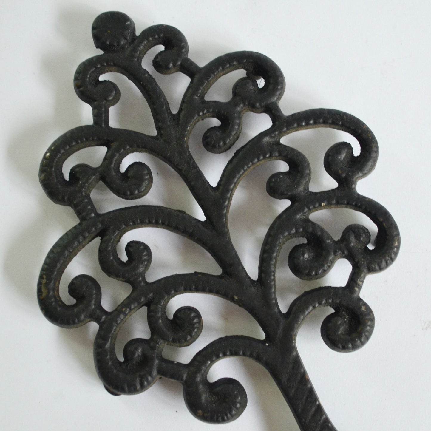 Vintage Cast Iron Trivet Tree of Life
