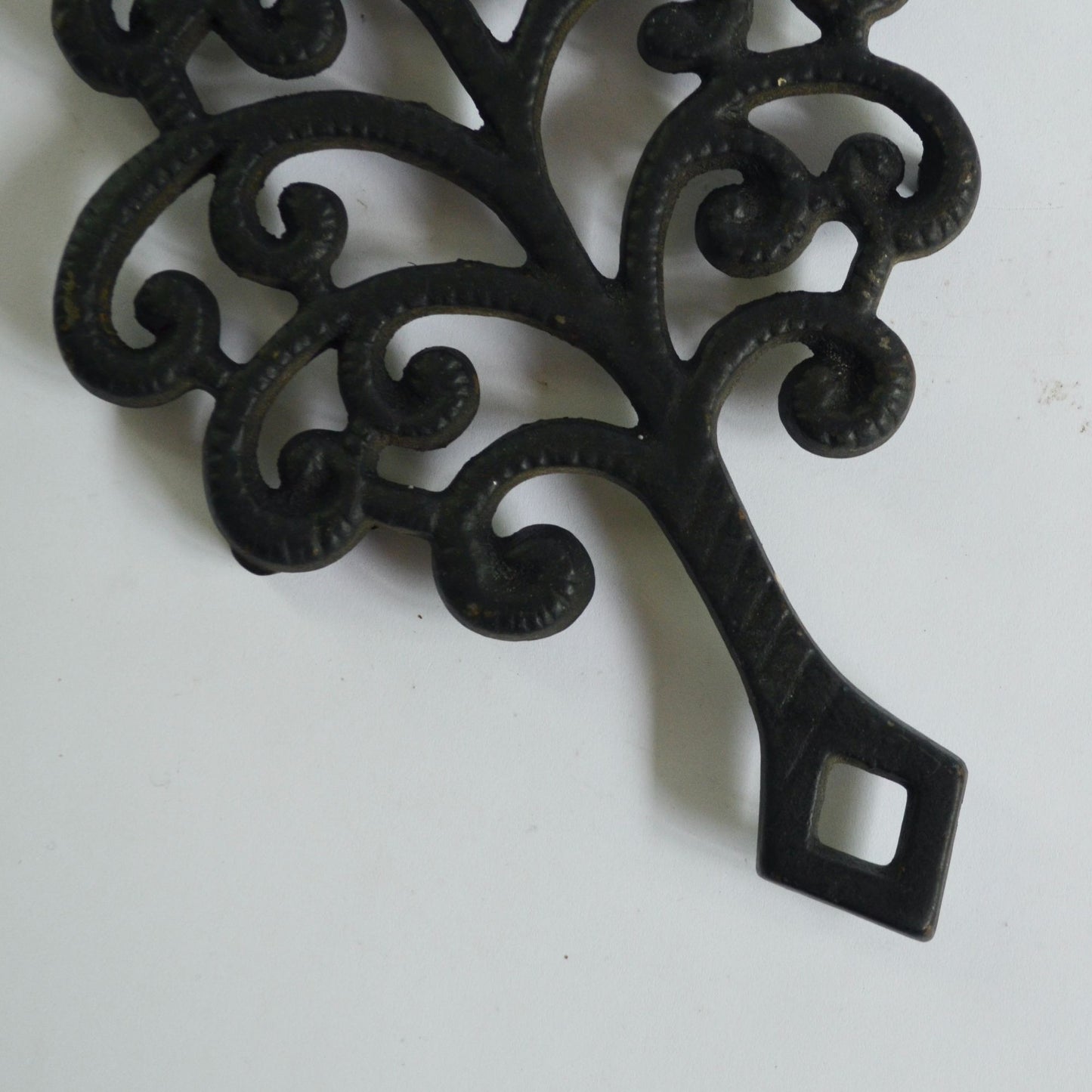 Vintage Cast Iron Trivet Tree of Life