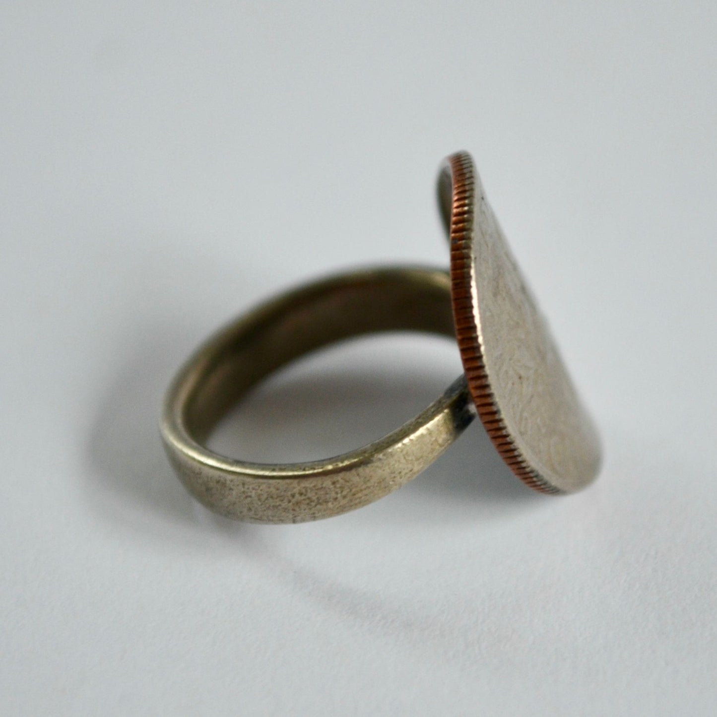 1974 US Dime Back Ring Vintage Size 4.5