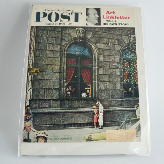 The Saturday Evening Post Magazine COVER August AUG 27 1960