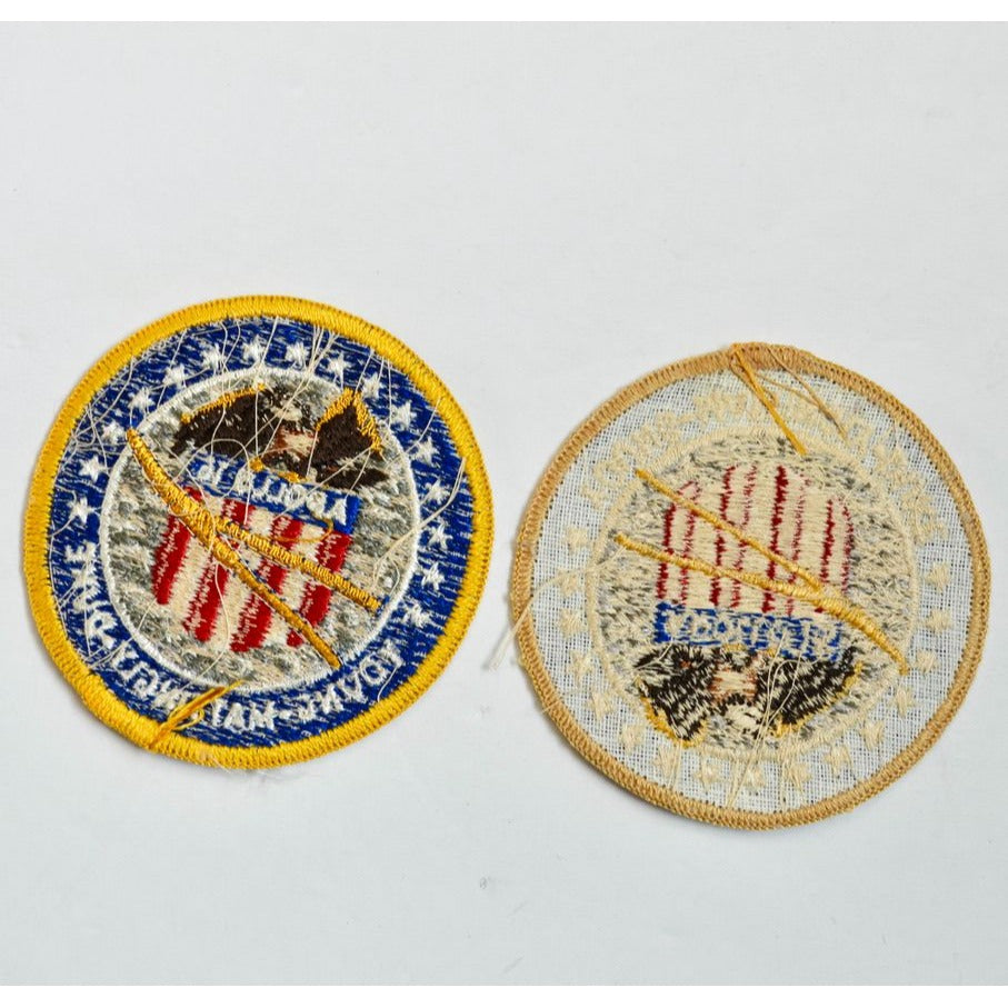 Apollo 16 Young Mattingly Duke Patches Vintage Pair of 2 3"