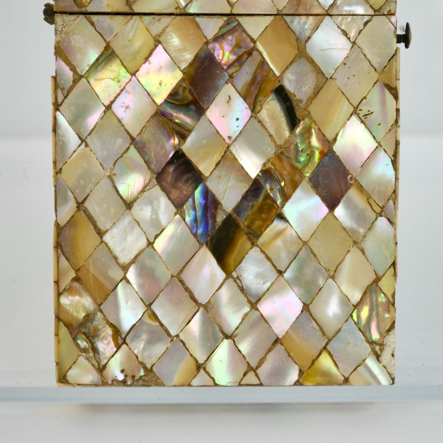 Antique Mother of Pearl Card Case Holder