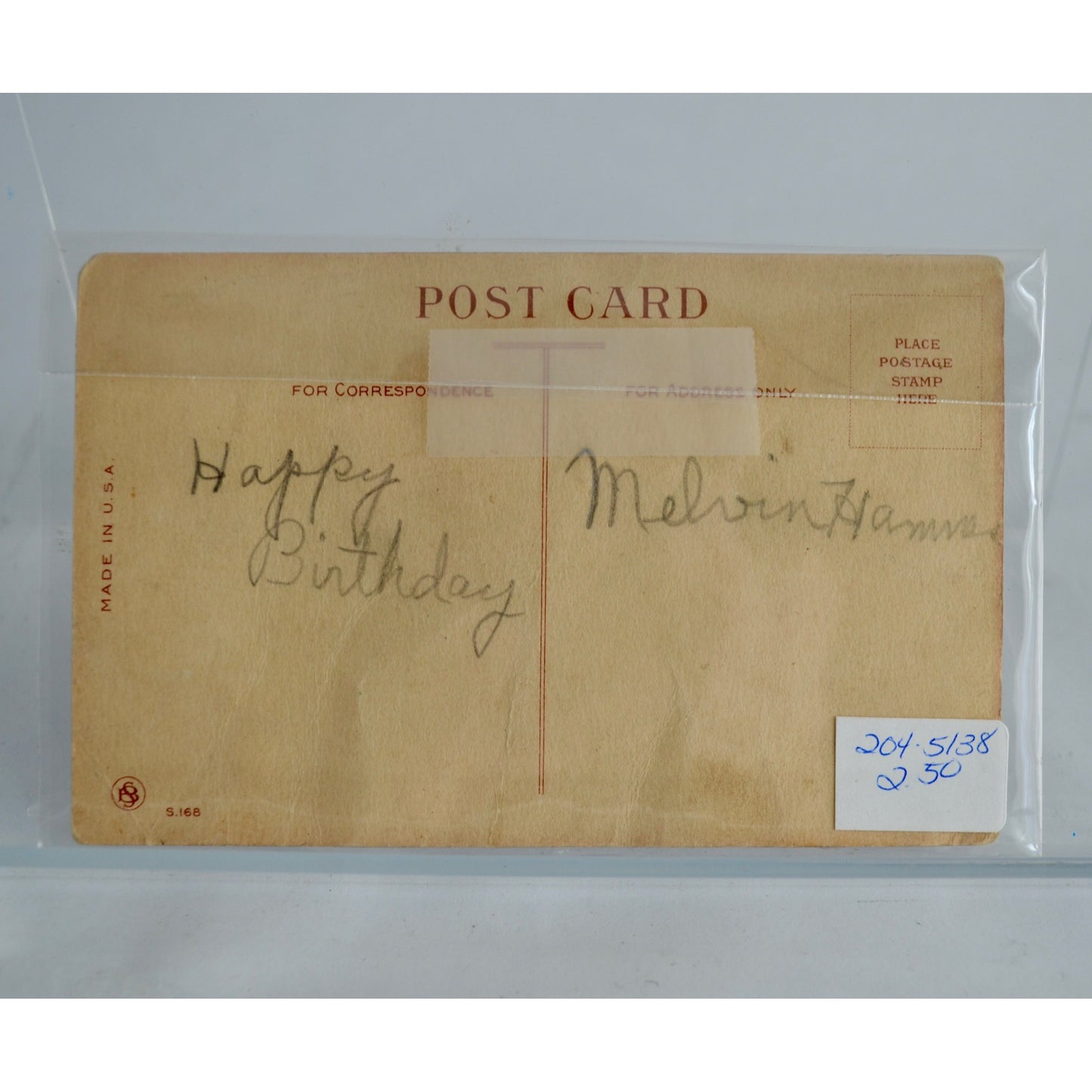 Git Away You Masher Antique Postcard