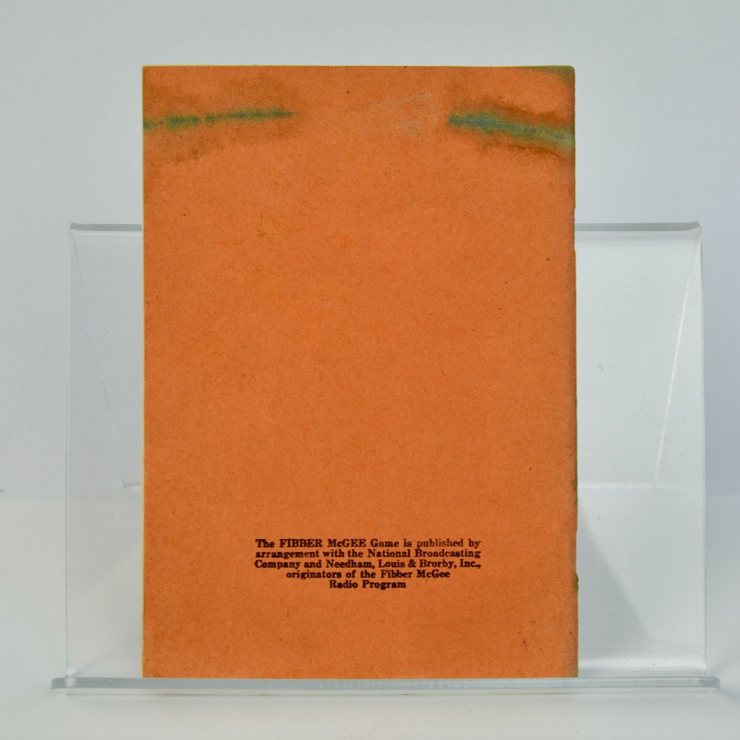 Fibber McGee Game Booklet ONLY 1940 Vintage