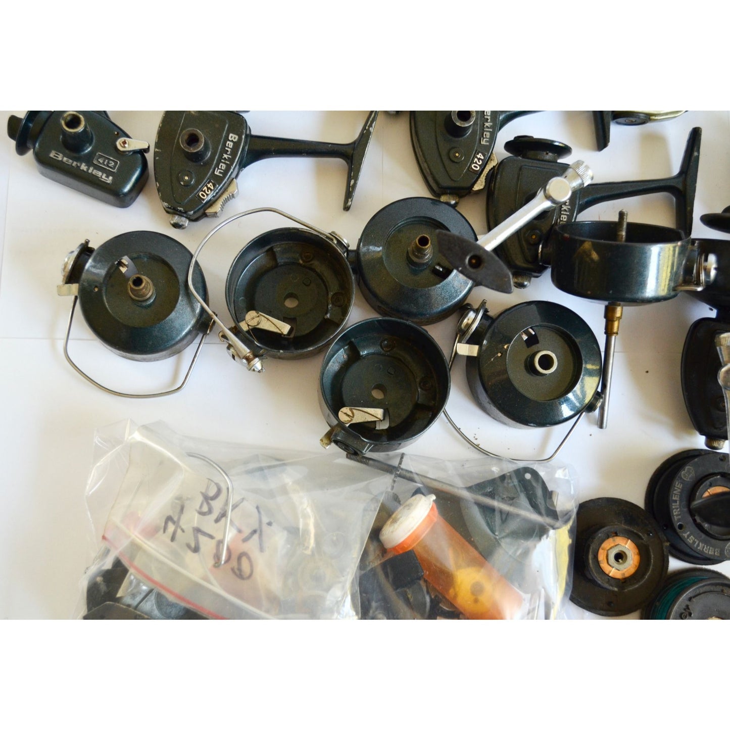 Vintage Berkley Spinning Reels Parts Lot 4200 420 Castamatic FOR PARTS OR REPAIR