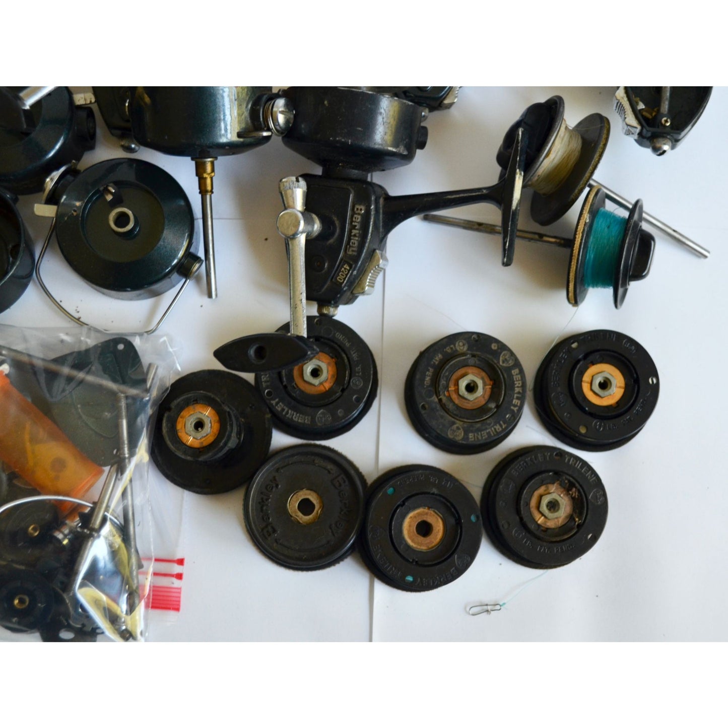 Vintage Berkley Spinning Reels Parts Lot 4200 420 Castamatic FOR PARTS OR REPAIR