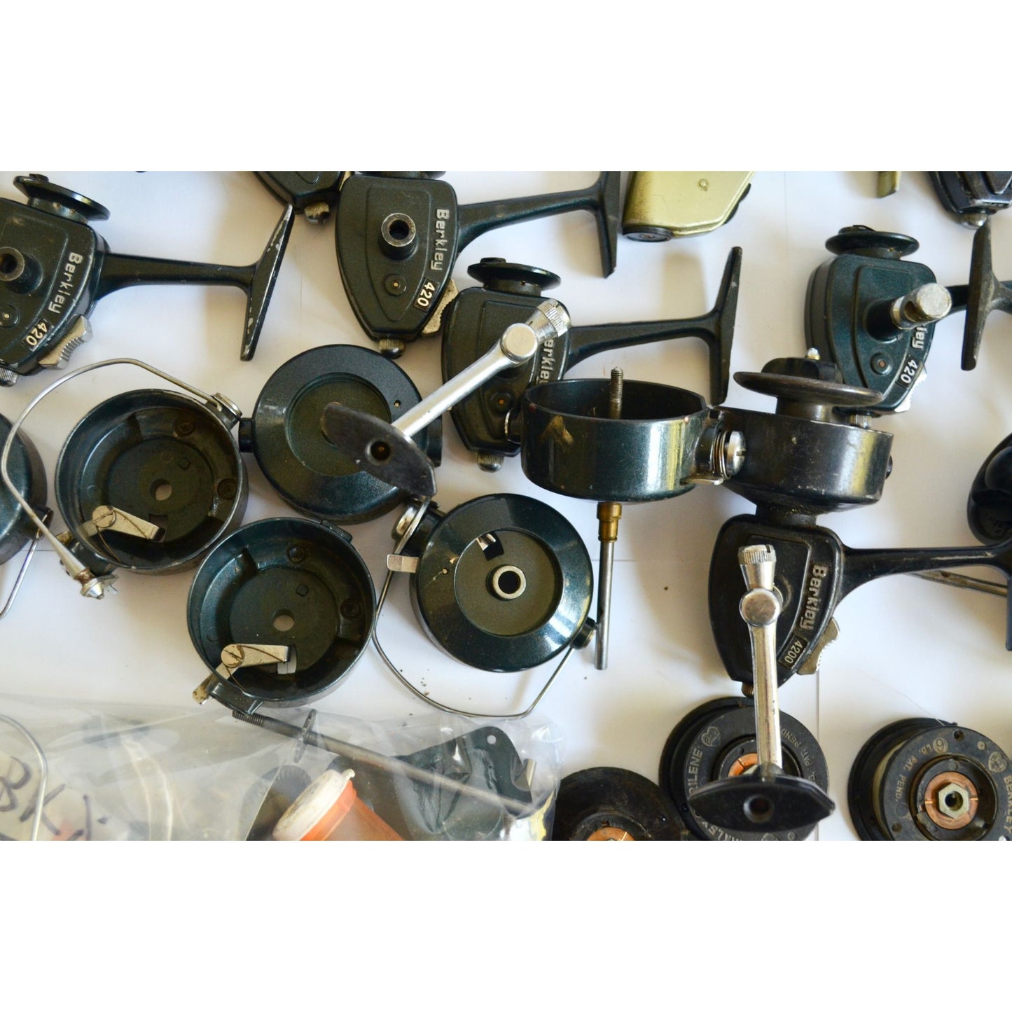 Vintage Berkley Spinning Reels Parts Lot 4200 420 Castamatic FOR PARTS OR REPAIR