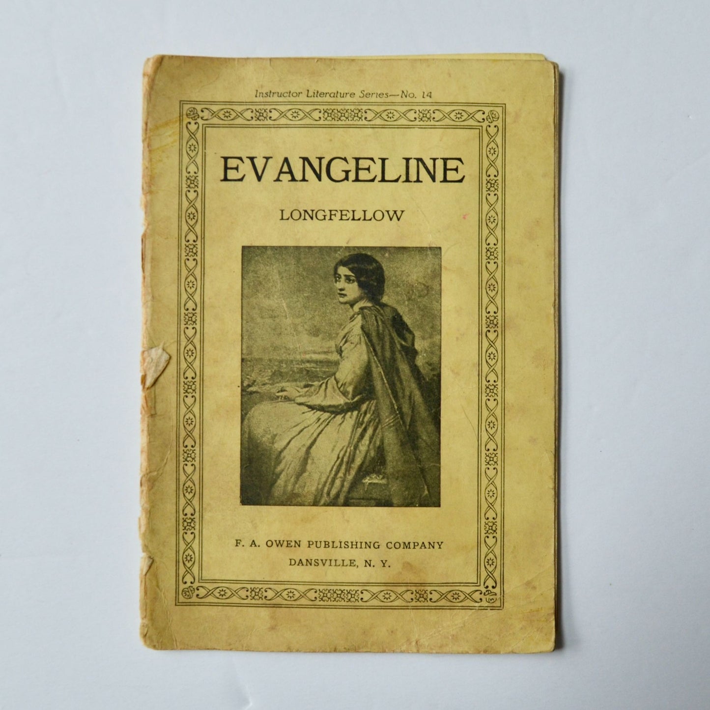 Evangeline Longfellow Instructor Literature Series No. 14 Antique Booklet 1900s