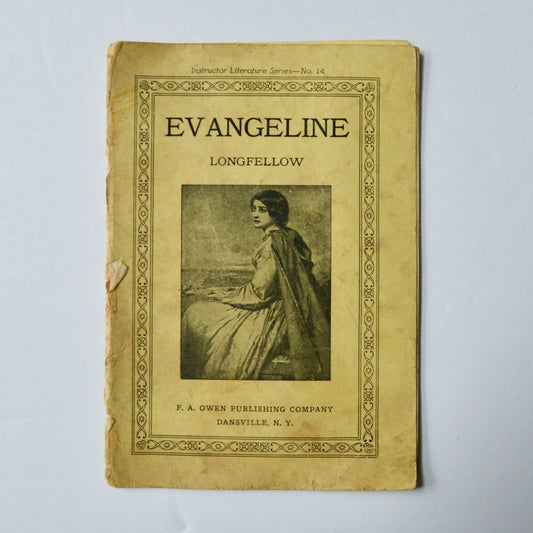 Evangeline Longfellow Instructor Literature Series No. 14 Antique Booklet 1900s