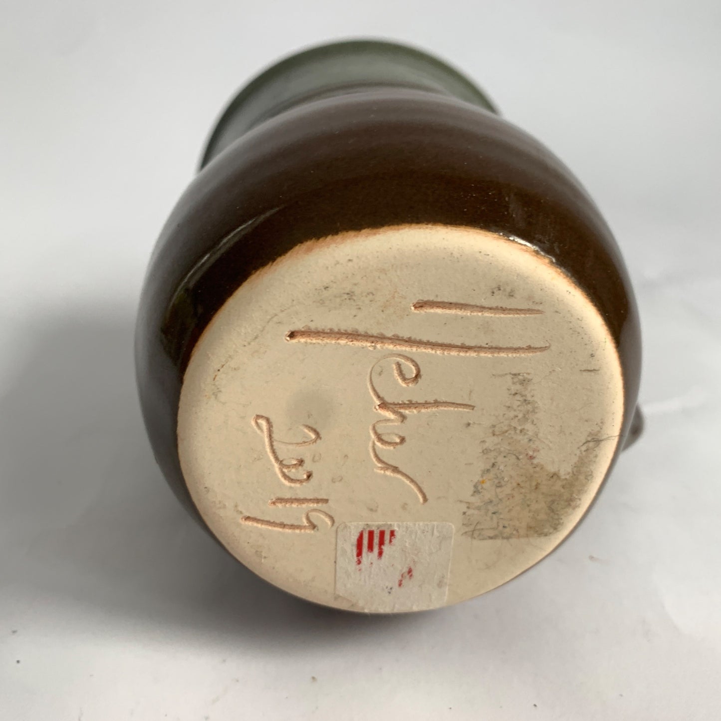 Neher Right Hand Warmer Coffee Mug Ceramic Brown