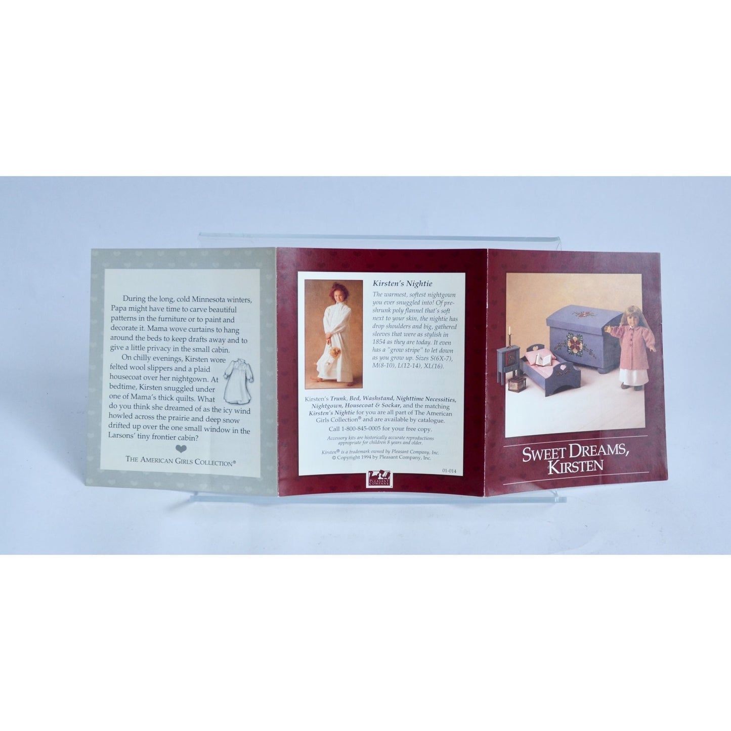 American Girl Sweet Dreams, Kirsten Pamphlet Vintage