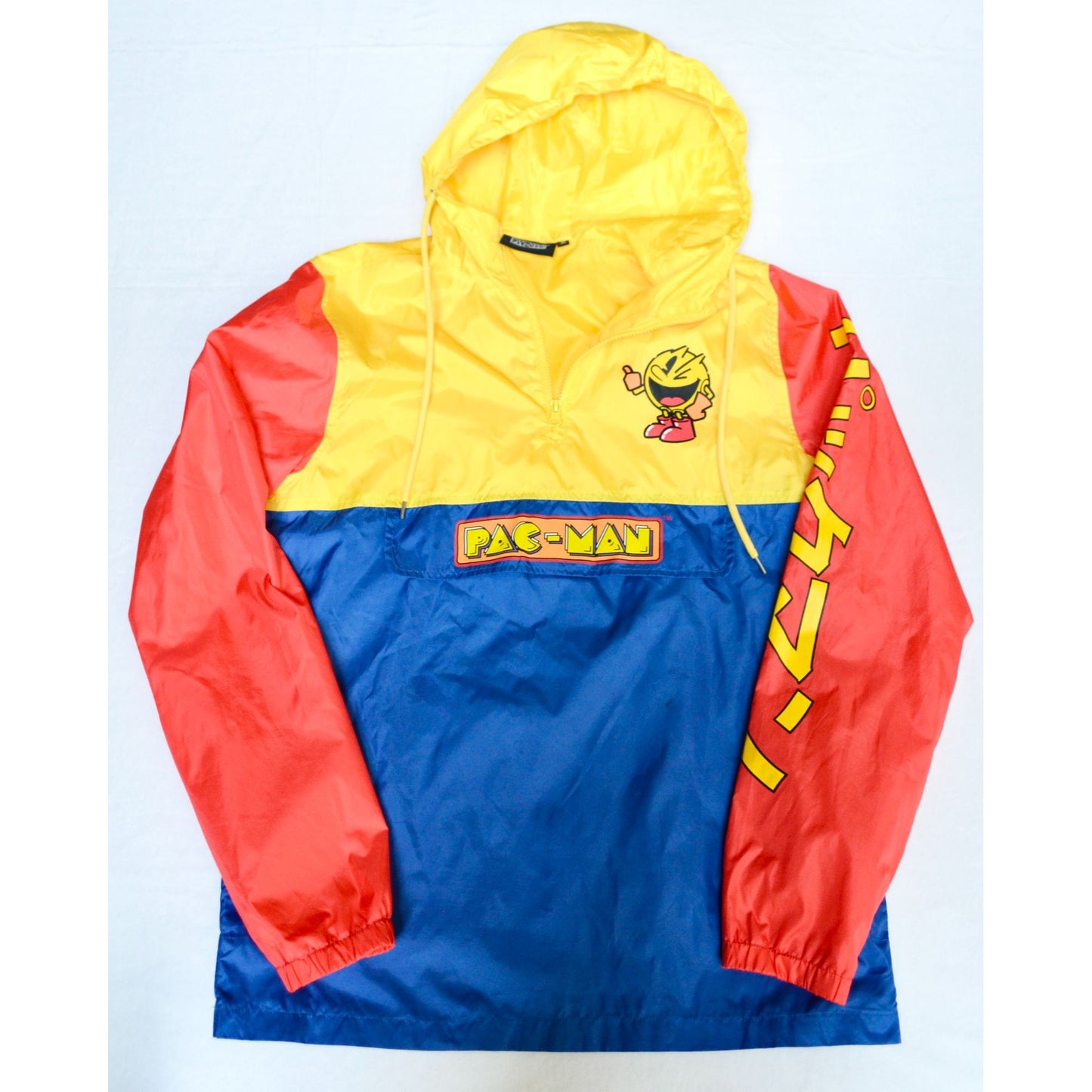 Pac-Man Men's Pullover Windbreaker Jacket Medium