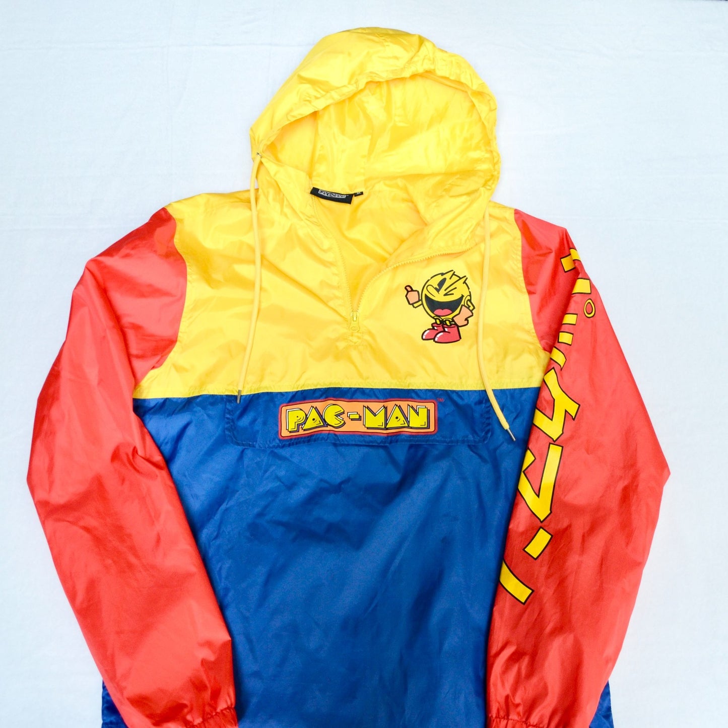 Pac-Man Men's Pullover Windbreaker Jacket Medium