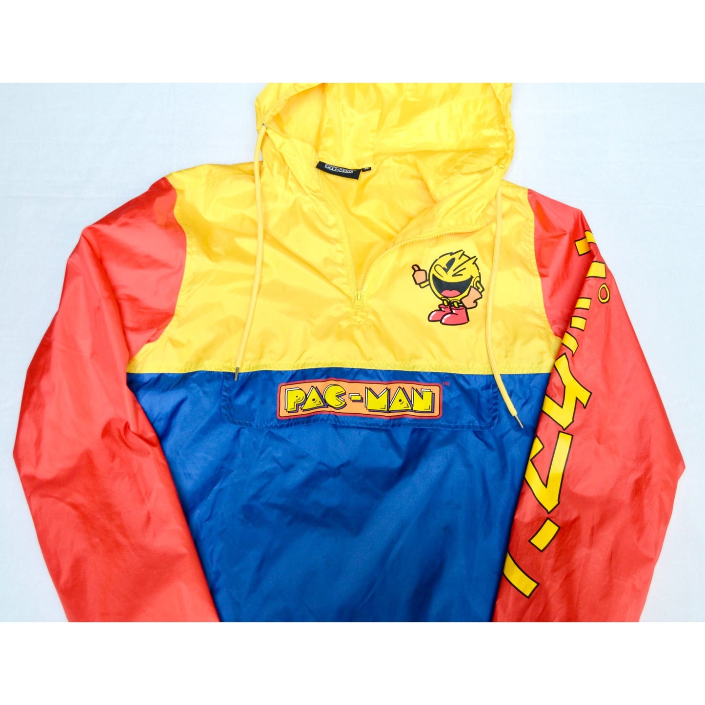 Pac-Man Men's Pullover Windbreaker Jacket Medium
