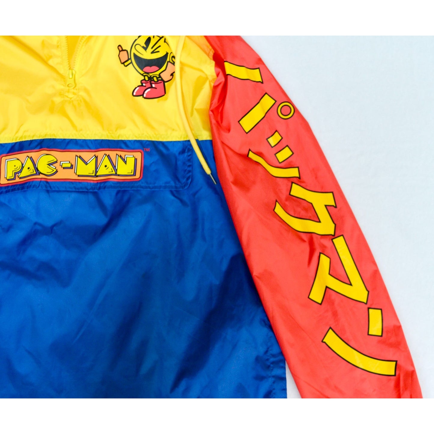 Pac-Man Men's Pullover Windbreaker Jacket Medium