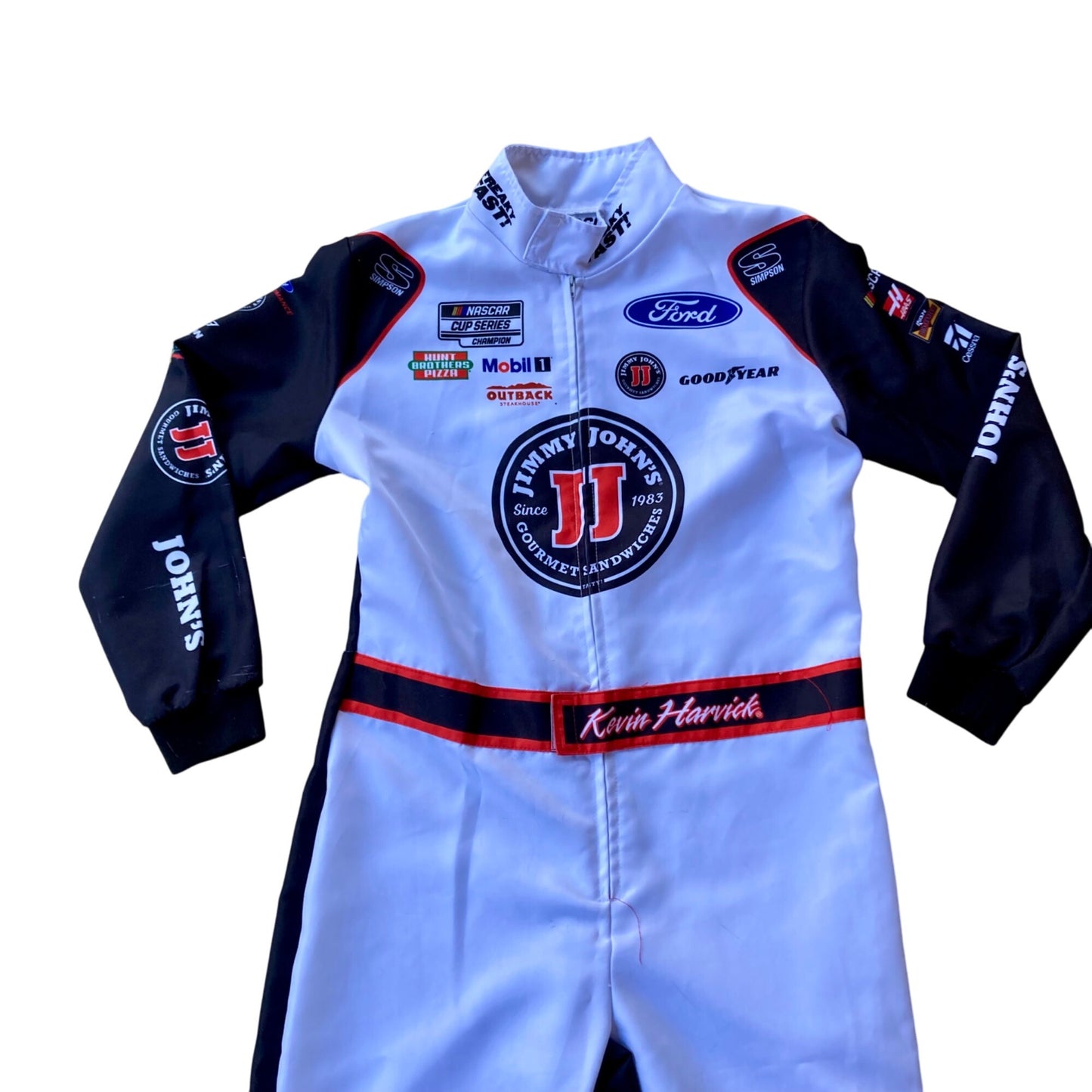 NASCAR Kevin Harvick Fire Suit Halloween Costume Jumpsuit Youth XL Racing