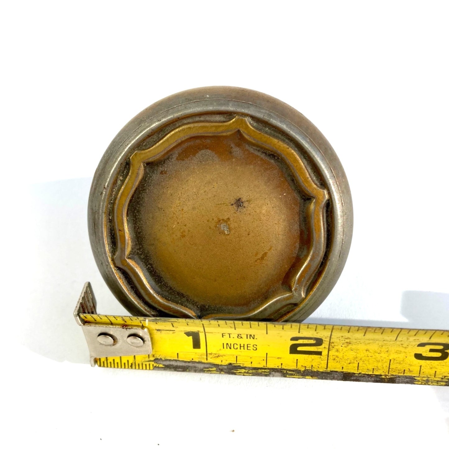 Antique Brass Door Knob Reading Hardware? 2.25" Vintage