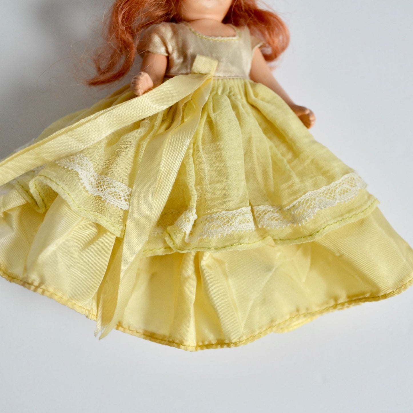 Nancy Ann Storybook Doll Red Hair Yellow Dress