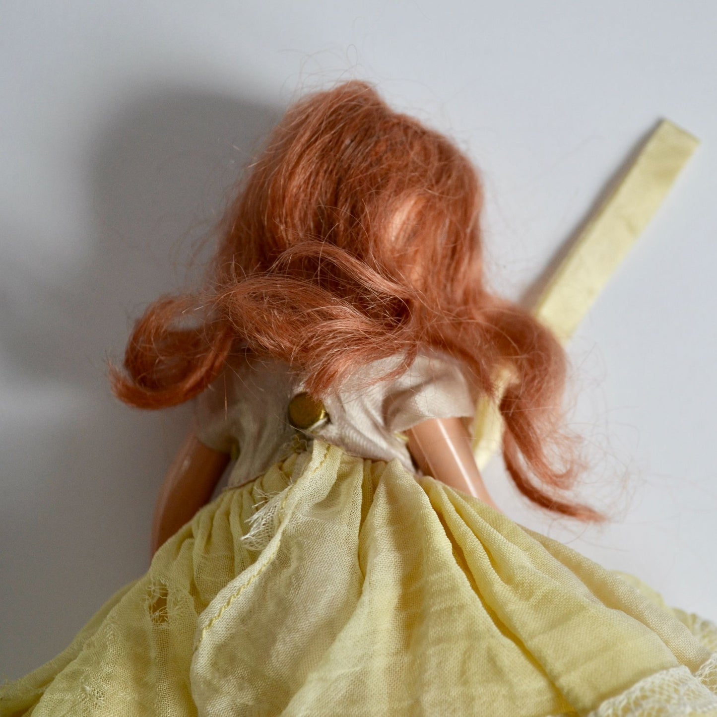 Nancy Ann Storybook Doll Red Hair Yellow Dress