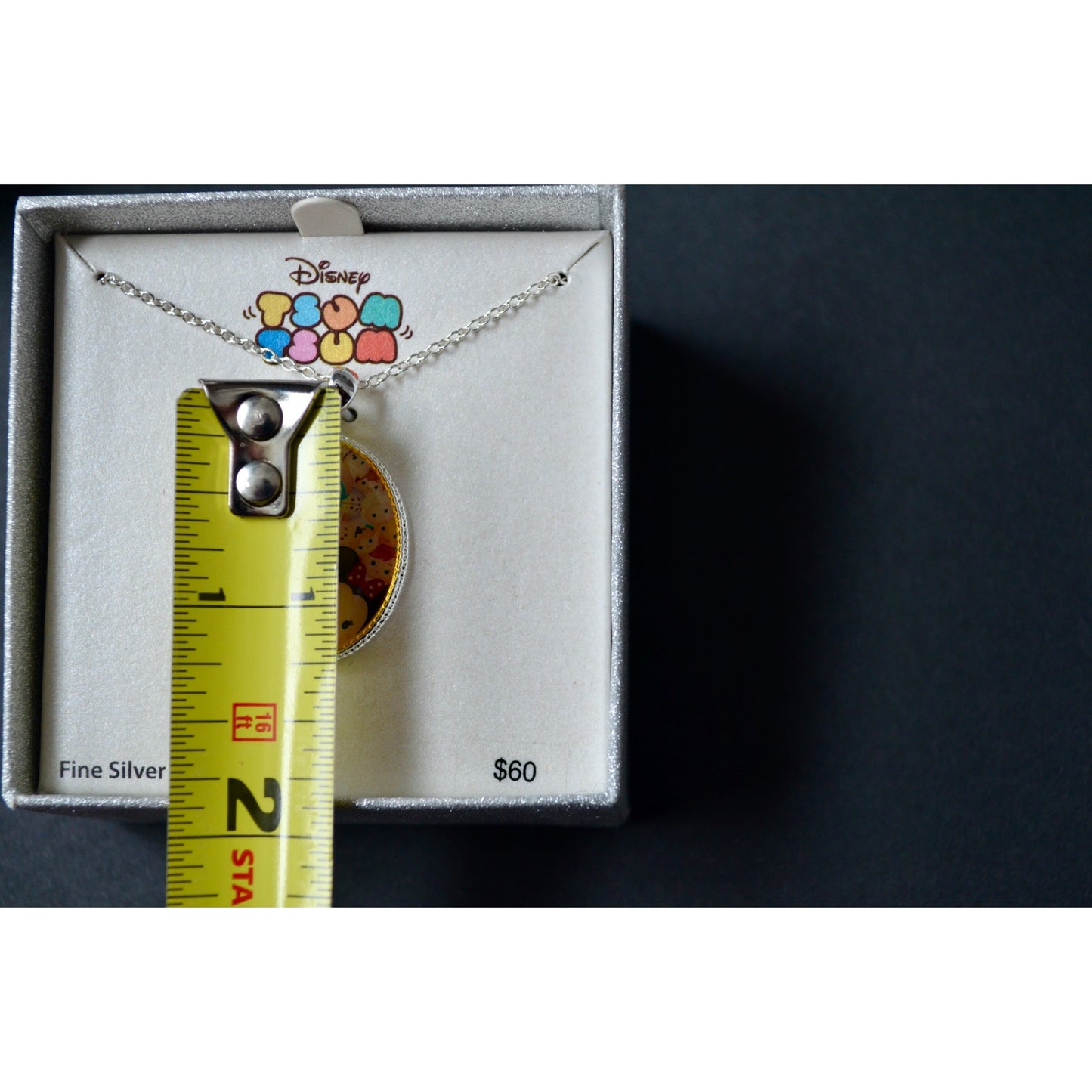 Disney Tsum Tsum Pendant Necklace Fine Silver Plated New