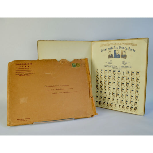 Vintage 1954 Lackland Air Force Base Black & White Class Photograph