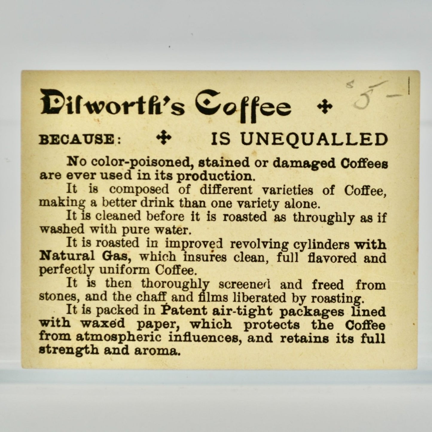 Dilworth's Coffee Antique Victorian Trading Card Donkeys Boy Girl