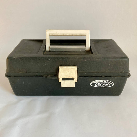 Vintage Old Pal 1040 Tackle Box Fishing Single Tray BLACK