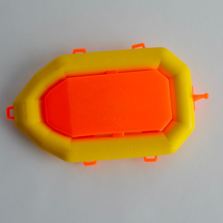 Fisher Price Little People Adventure Scuba Divers Raft Yellow Orange Vintage