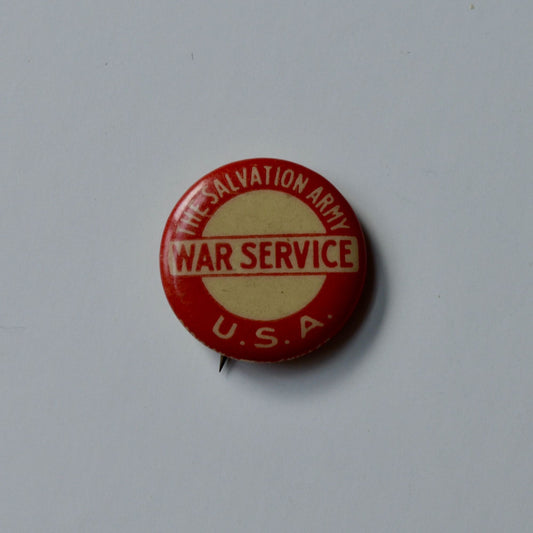 Vintage The Salvation Army War Service USA Tiny Pin Button