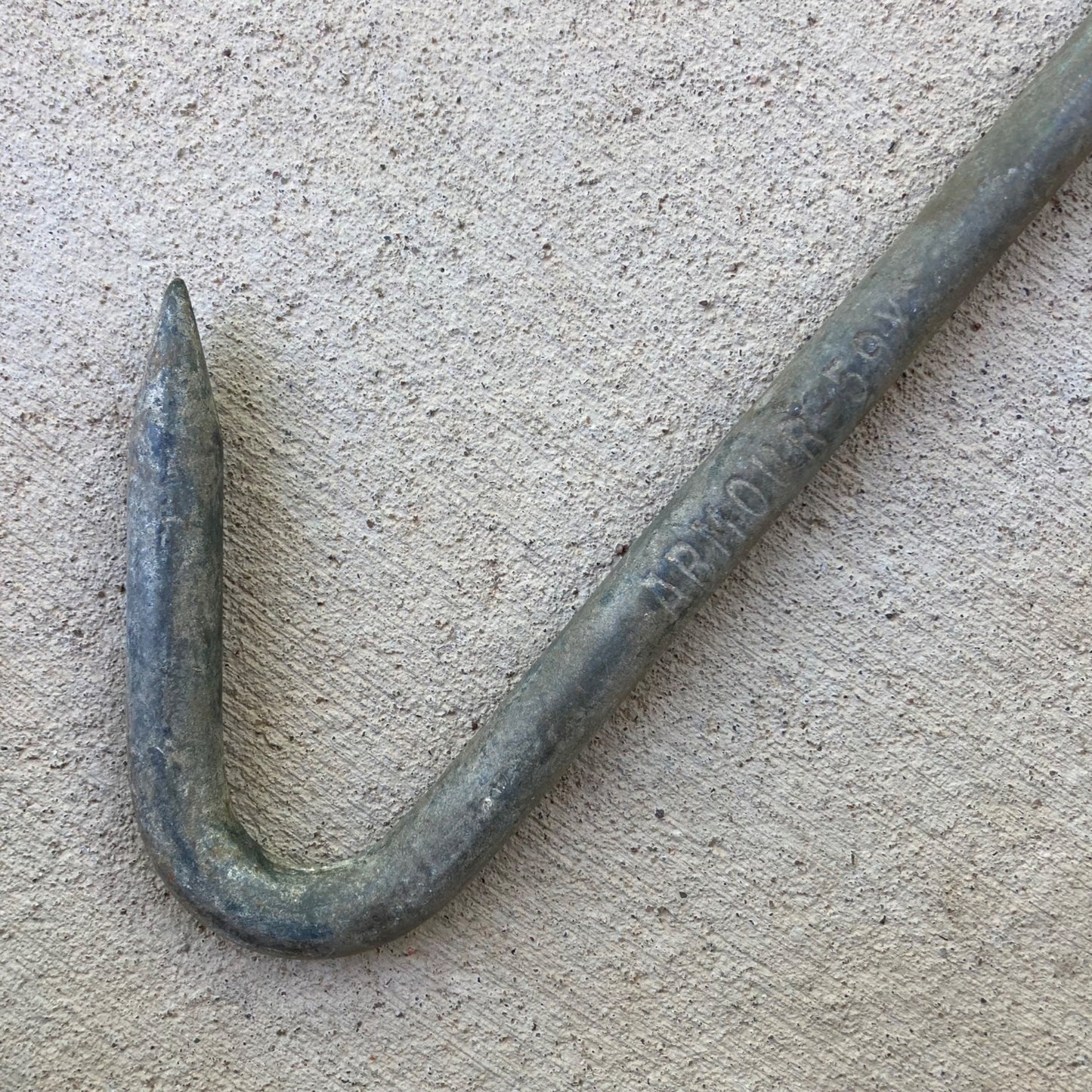 Vintage St John & Co Meat Hook w/ Pulley & Armour Meat Hook Galvanized 59X